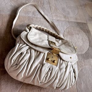 Miu Miu matelasse quilted top handle bag